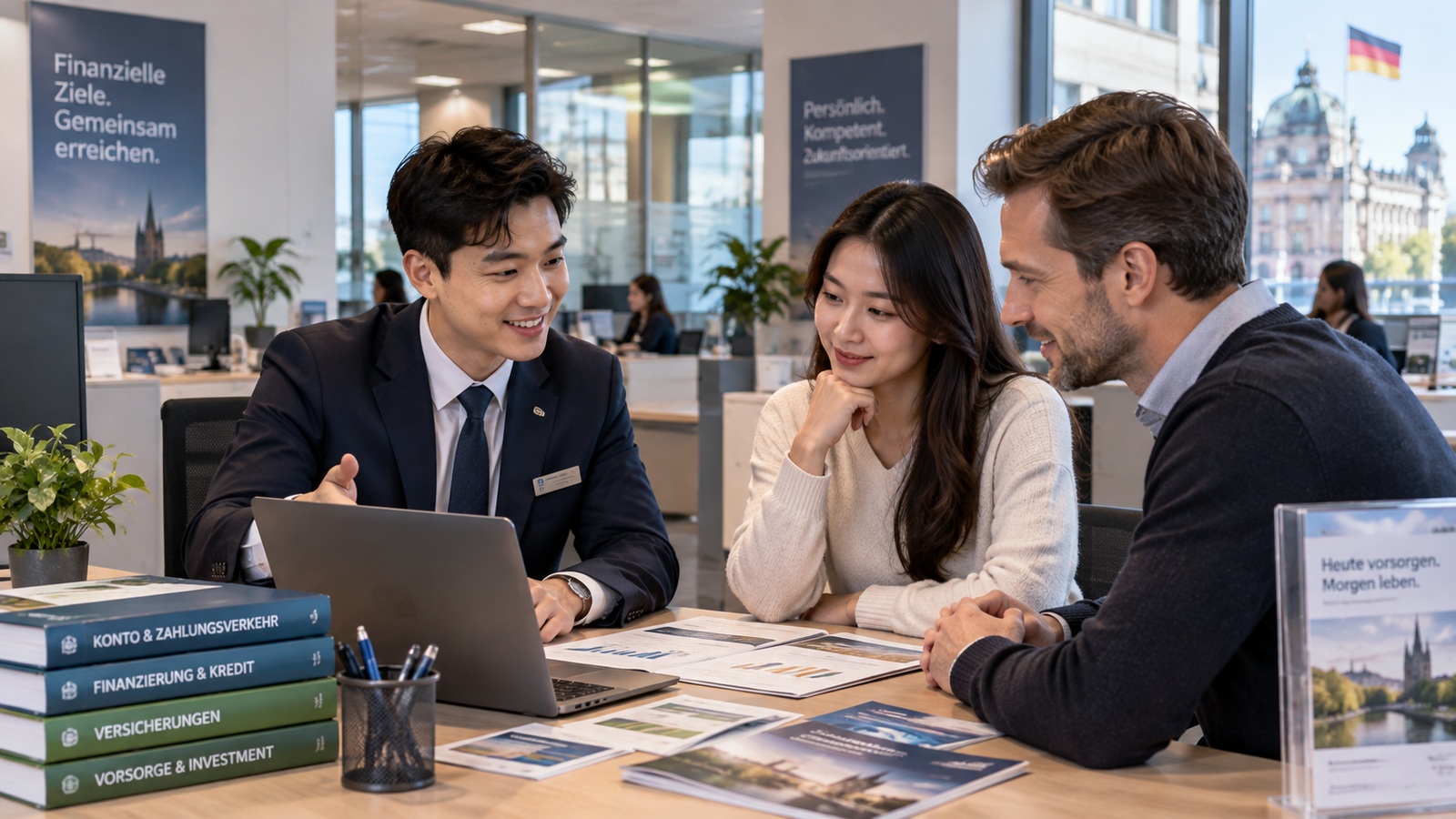 Công việc tư vấn tài chính và ngân hàng trong chương trình Finanzassistent tại Đức