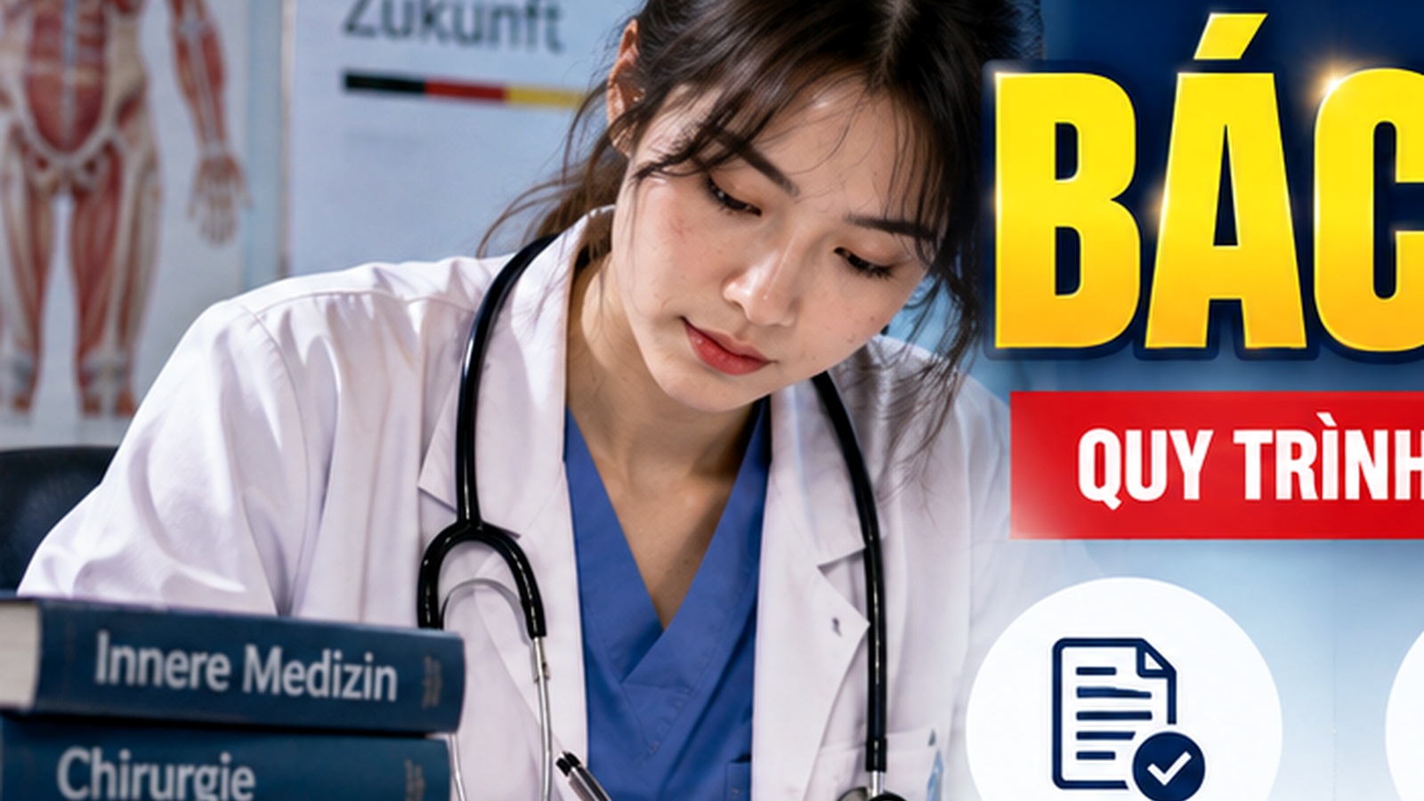 Bác sĩ ôn kiến thức lâm sàng chuẩn bị Kenntnisprüfung tại Đức