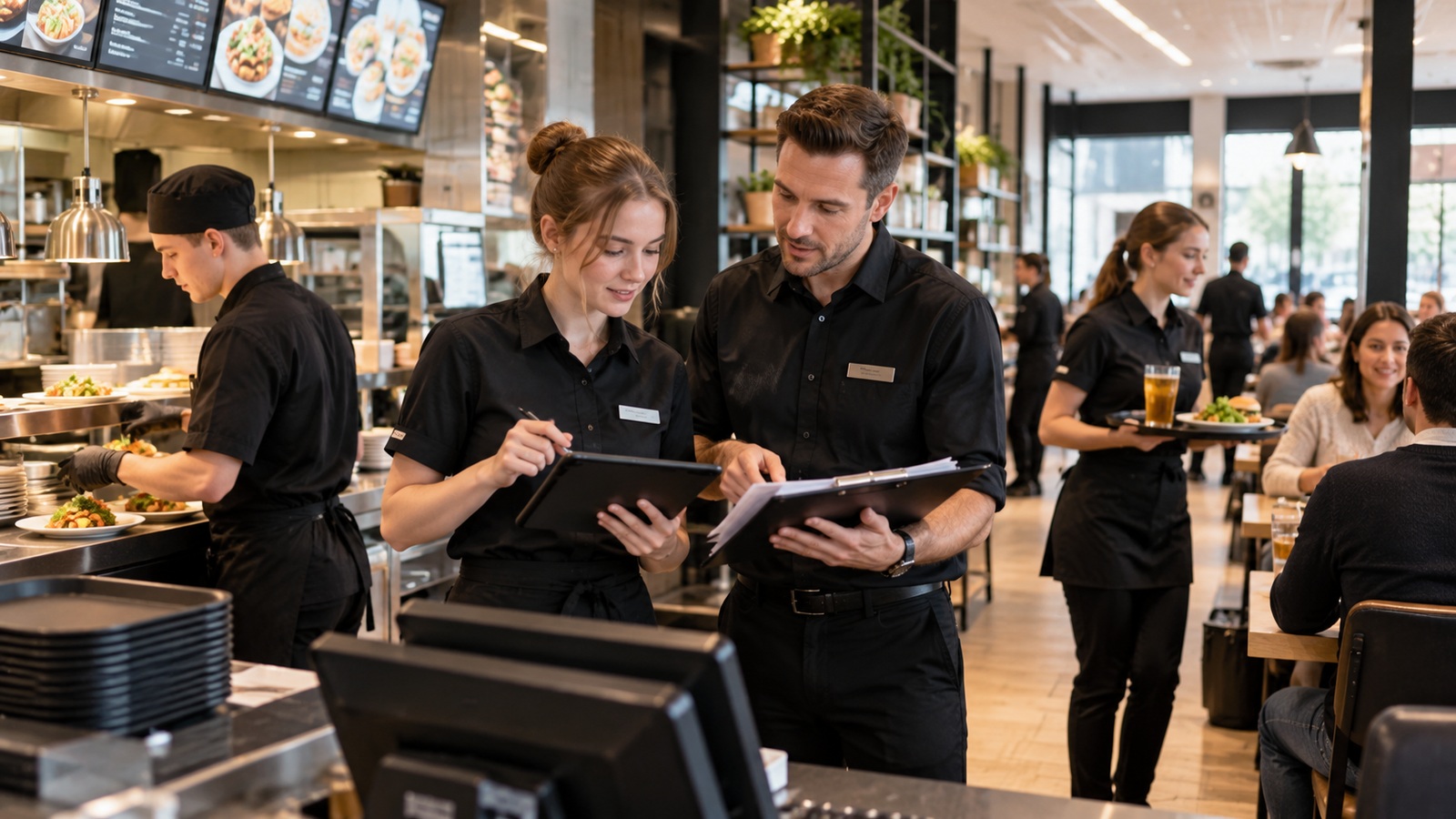 Học viên Systemgastronomie phối hợp đội ngũ, service và vận hành nhà hàng tại Đức