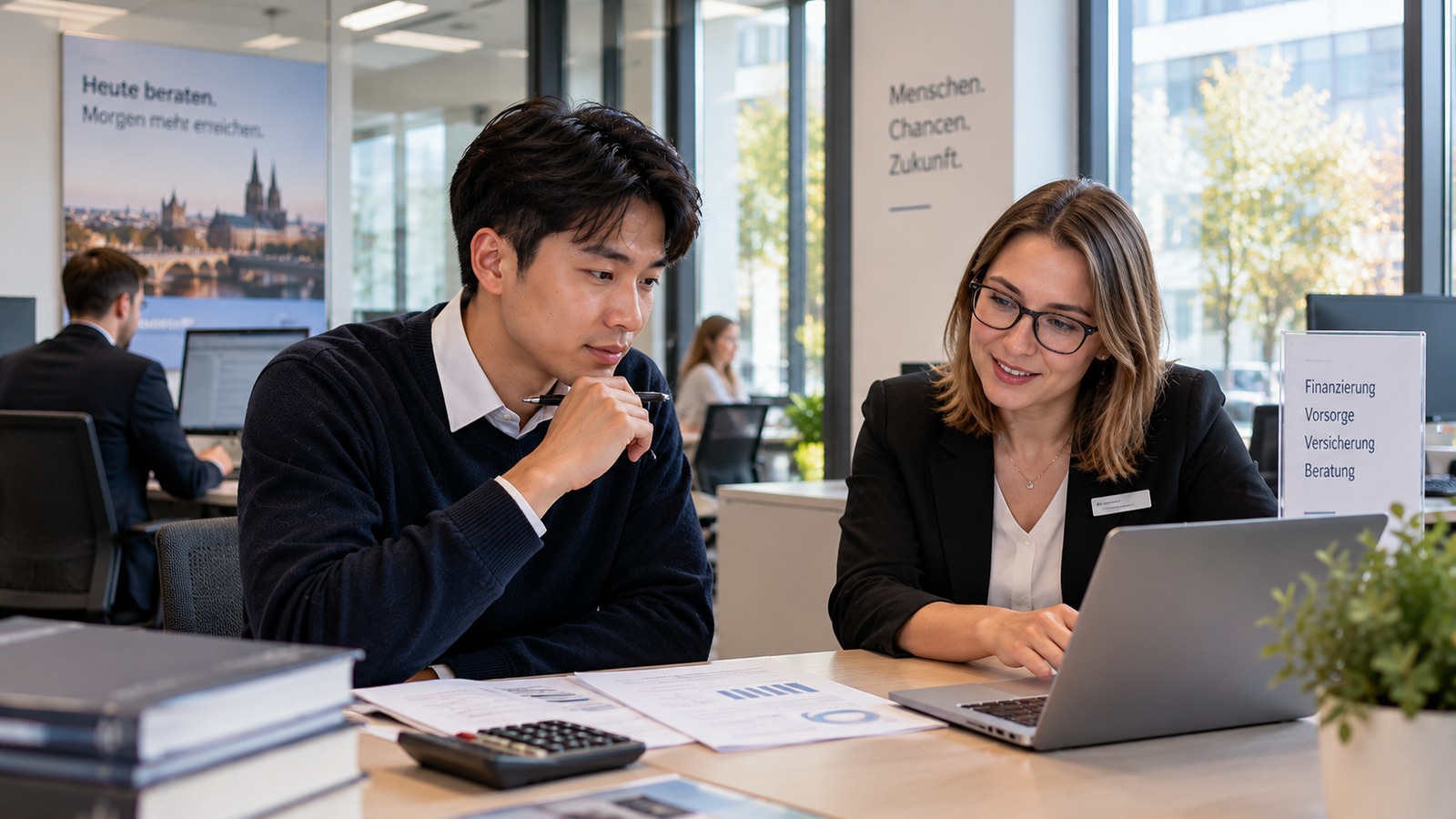 Học viên quốc tế được hướng dẫn nghiệp vụ ngân hàng, bảo hiểm và tài chính trong môi trường doanh nghiệp Đức