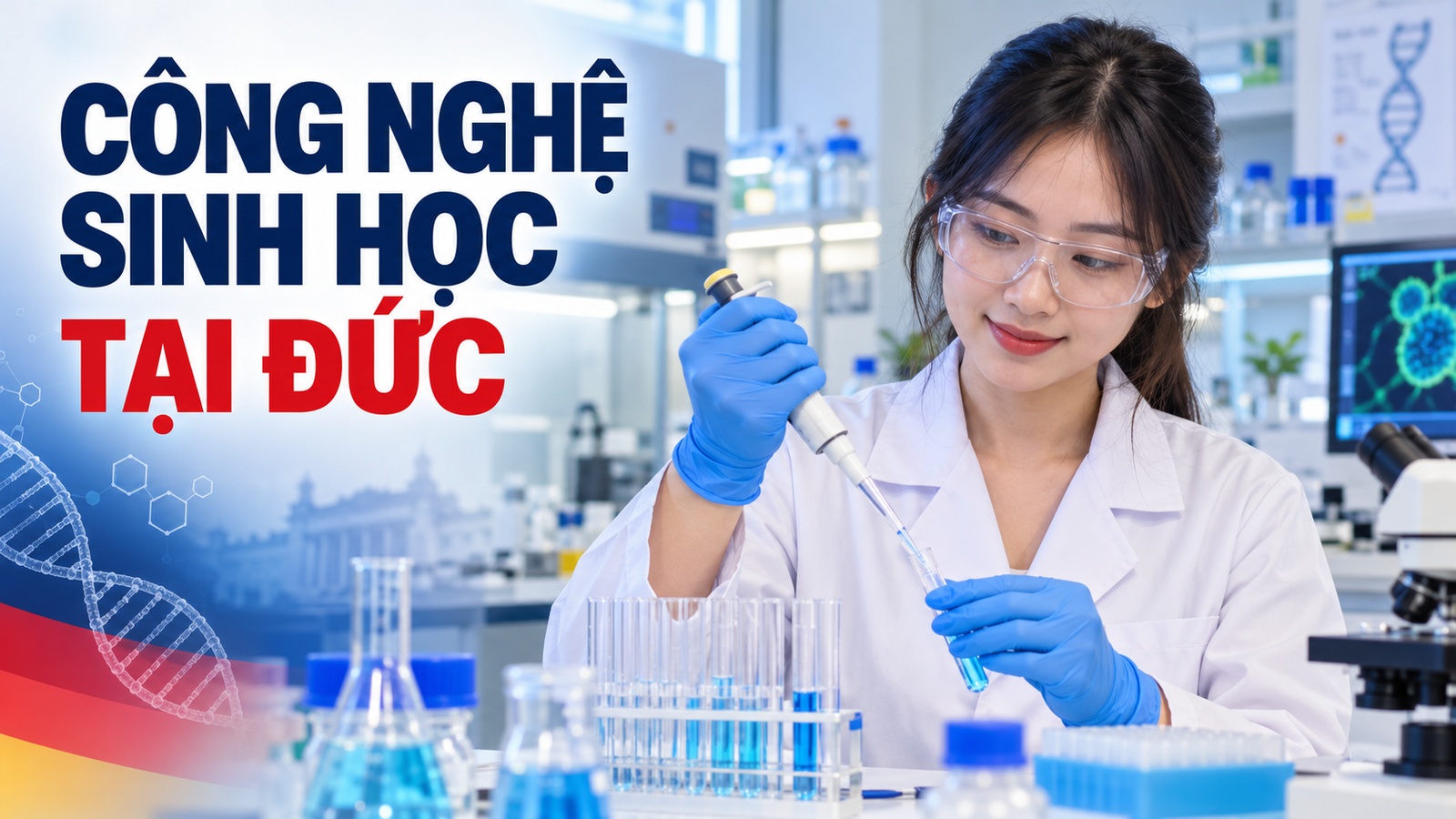 Du học Đức ngành Công nghệ sinh học 2027: Bachelor, Master, trường và học phí