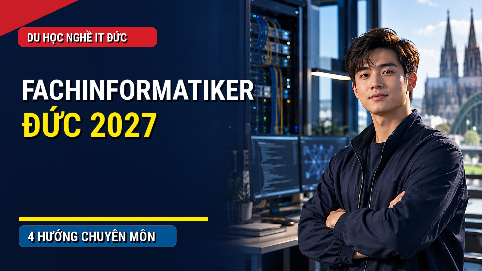 Du học nghề IT Đức 2027: Fachinformatiker 4 hướng, hồ sơ và cách tìm doanh nghiệp