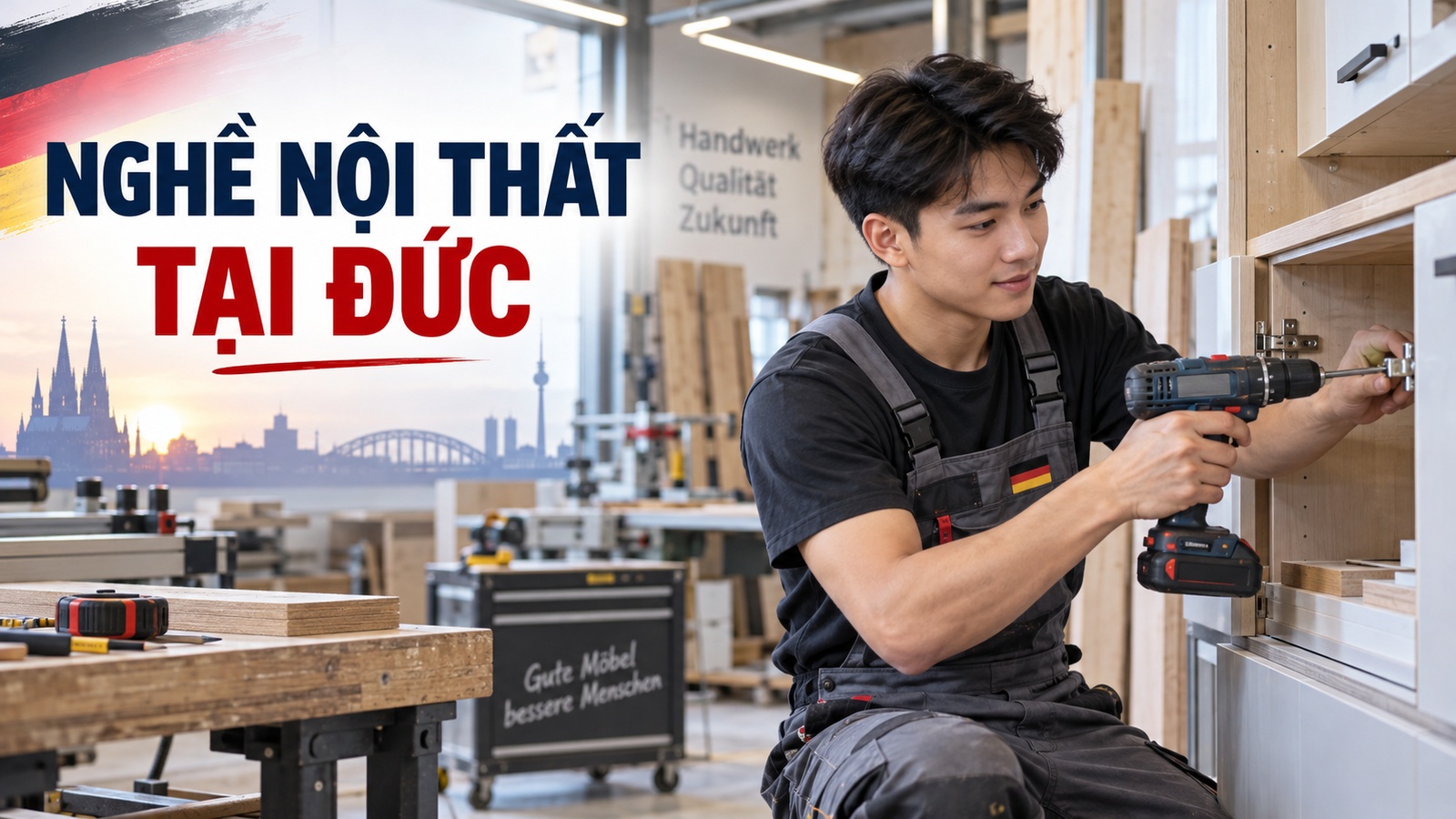 Du học nghề nội thất, bếp và chuyển nhà Đức 2027: công việc, lương và điều kiện