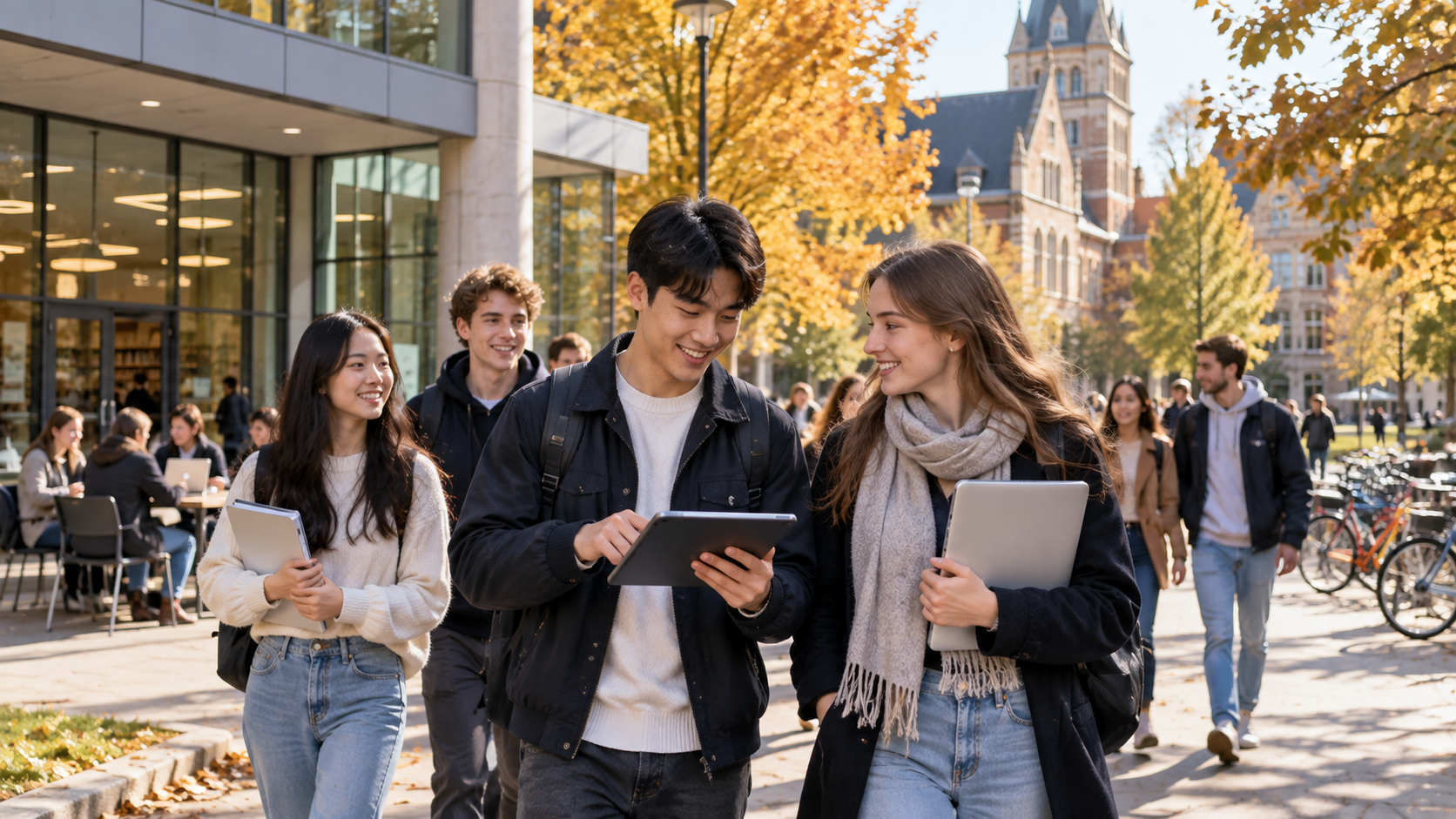 Sinh viên quốc tế làm quen đời sống campus và môi trường học Đại học tại Đức