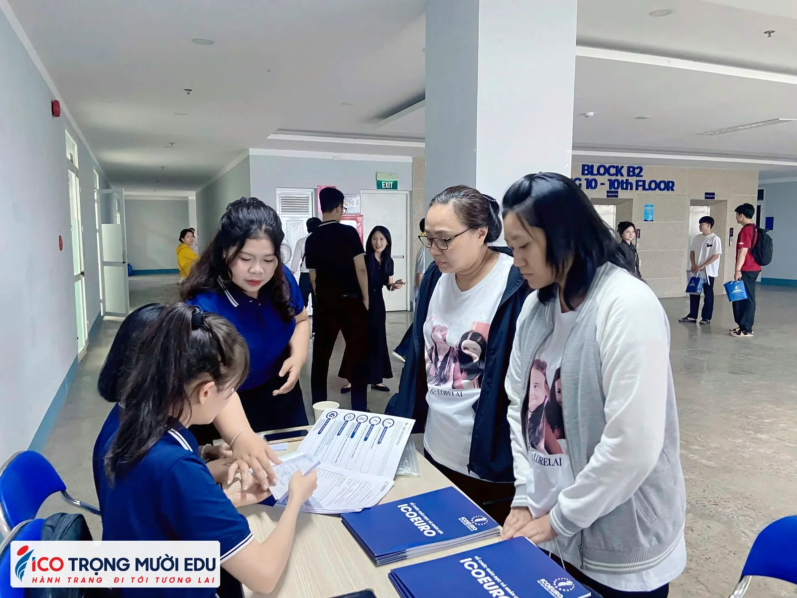 Hình ảnh lớp học và trung tâm Trọng Mười Edu/ICOEURO