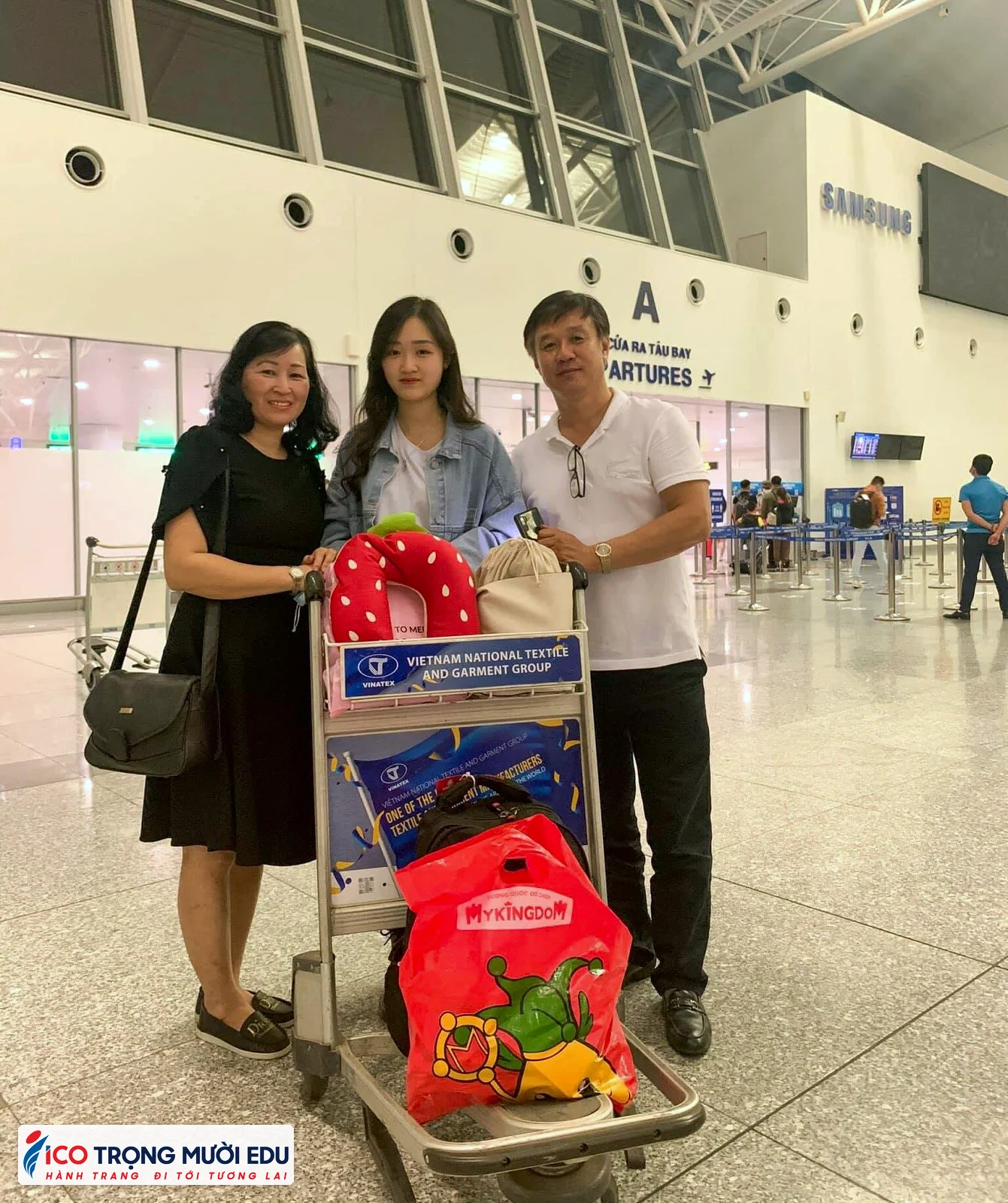 Hình ảnh tiễn bay và hành trình xuất cảnh của học viên Trọng Mười Edu/ICOEURO