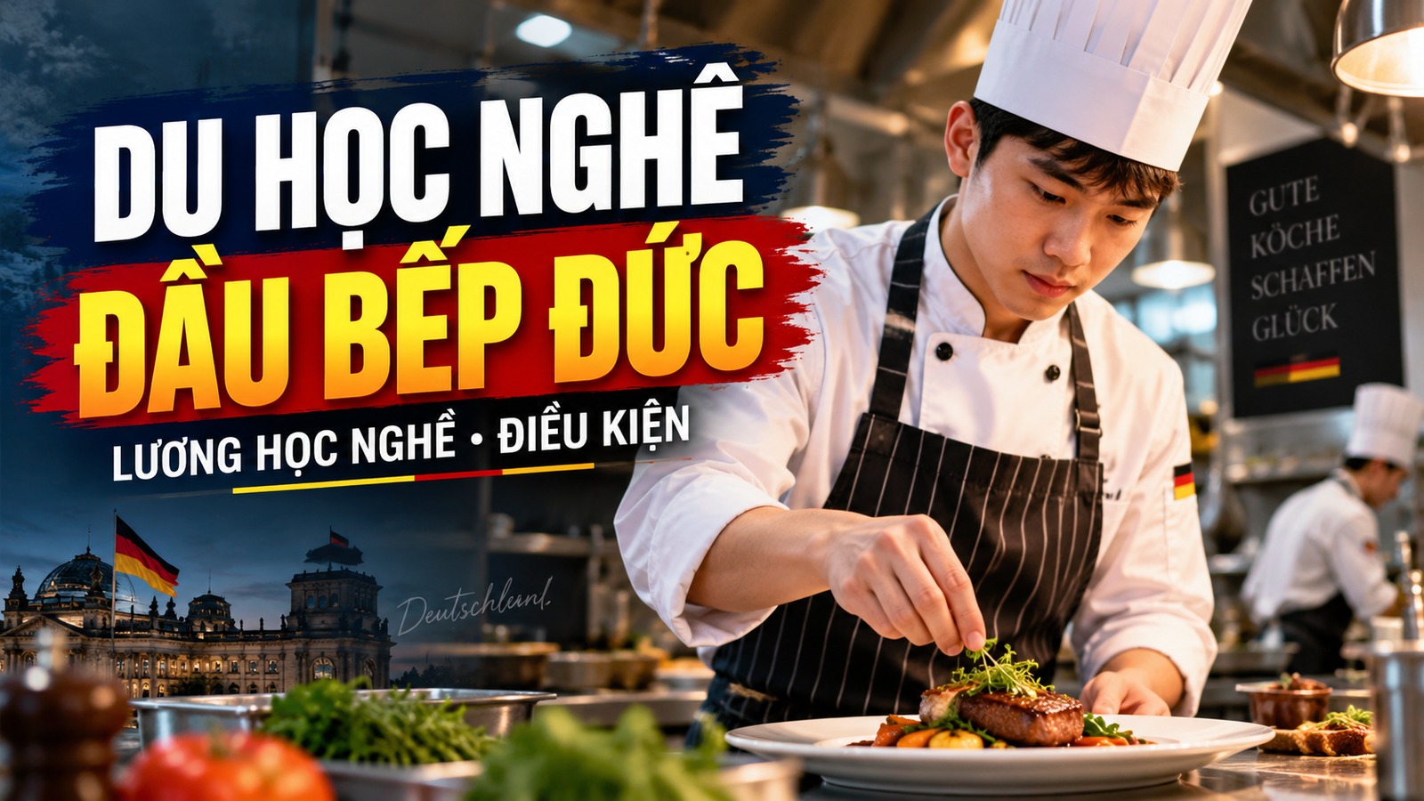 Du học nghề đầu bếp tại Đức: Điều kiện, lương và công việc thực tế