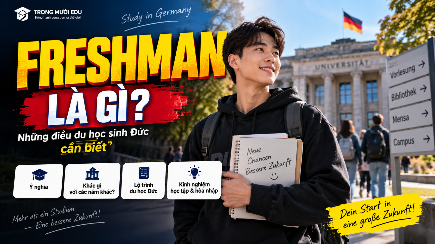 Freshman là gì? Freshman Program tại Đức: Điều kiện, học phí và lộ trình 2026