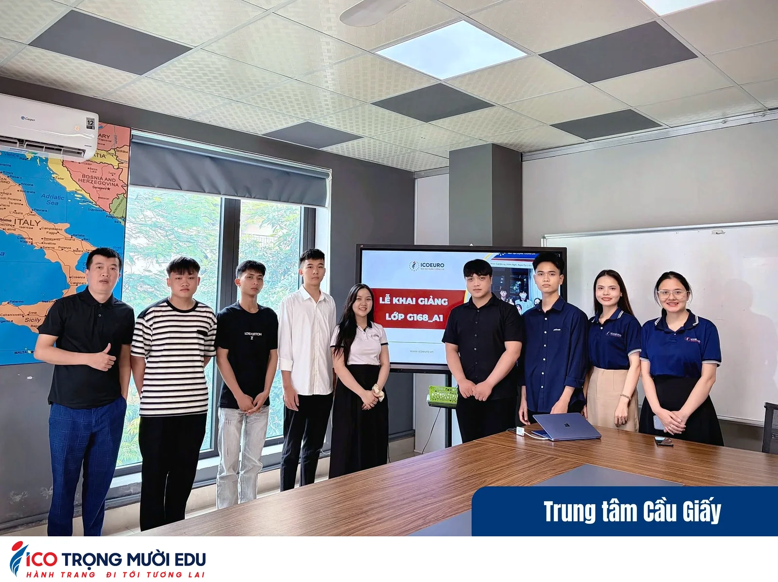 Hình ảnh lớp học và trung tâm Trọng Mười Edu/ICOEURO