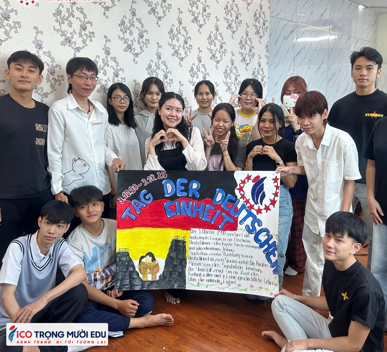 Hình ảnh đời sống và trải nghiệm của học viên Trọng Mười Edu/ICOEURO