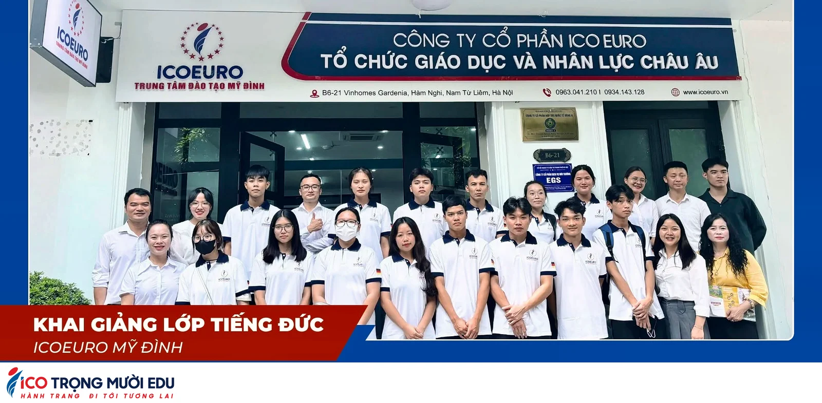 Hình ảnh lớp học và trung tâm Trọng Mười Edu/ICOEURO