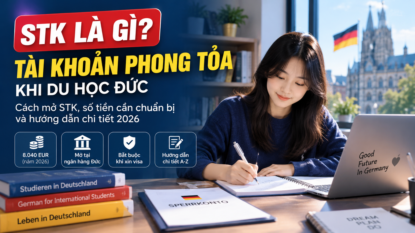 Sinh viên hoàn thành giai đoạn dự bị và bước ra khuôn viên Đại học tại Đức với hồ sơ học tập
