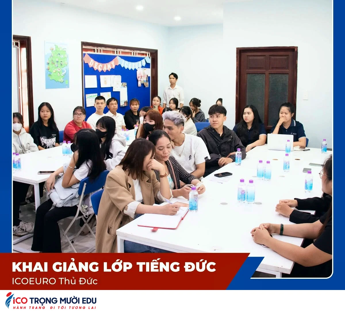 Hình ảnh lớp học và trung tâm Trọng Mười Edu/ICOEURO