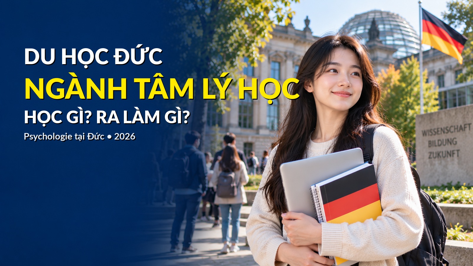 Du học ngành Tâm lý học tại Đức: Điều kiện, chi phí và lộ trình 2026
