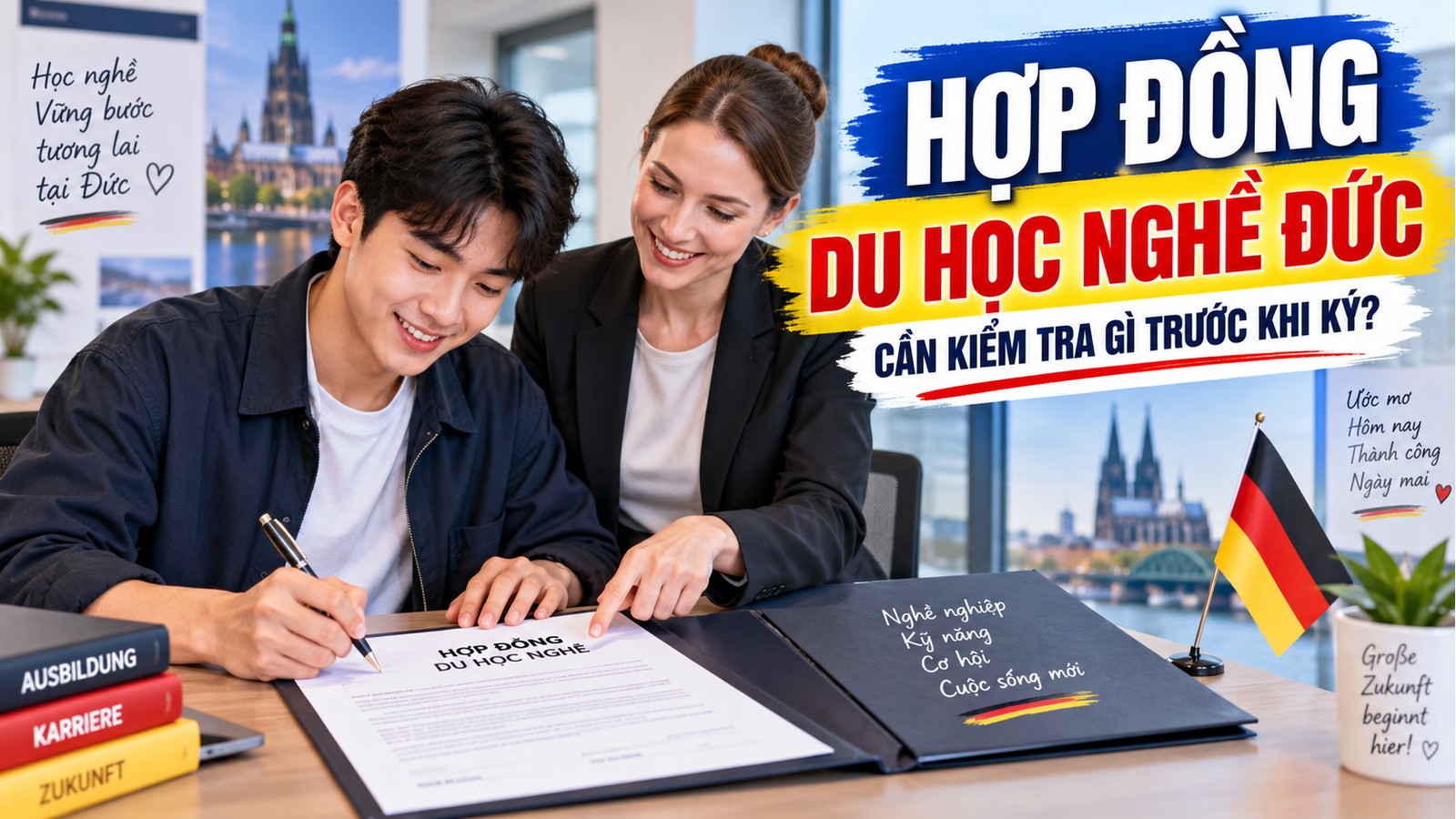 Hợp đồng du học nghề Đức: 12 điều cần kiểm tra trước khi ký