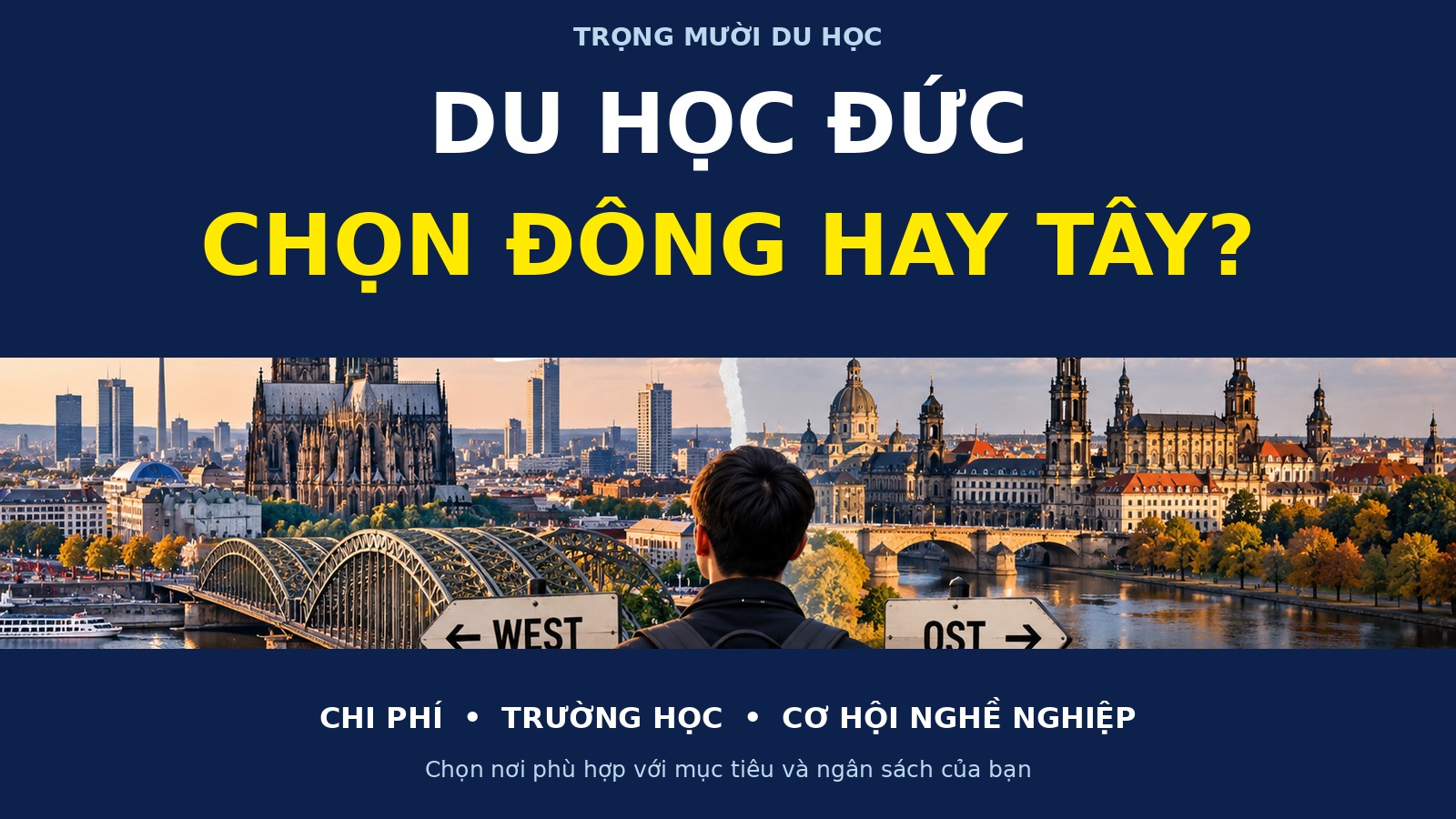 Nên du học Đức ở Đông Đức hay Tây Đức? So sánh thực tế